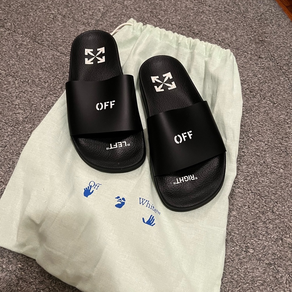 Authentic Off-White Pool Slides 36